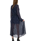 Vestito lungo blu con stelle