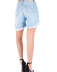 Shorts chiaro con tasche consumate