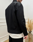 Giacca Radical nera in cotone con tasche
