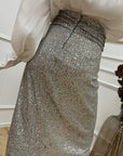 Gonna Milan in paiellettes silver - Silence Limited