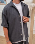 Set coordinato piombo camicia e bermuda cargo - Nut