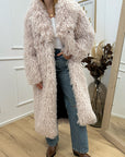 Giacca Fur Lola in pelliccia burro - Aniye By
