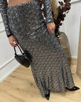 Gonna sirena in paillettes argento - HaveOne