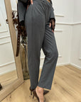 Pantaloni basic grigi a sigaretta - HaveOne