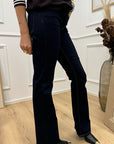 Jeans Beatrice blu scuro cuciture camel - Staff Gallery