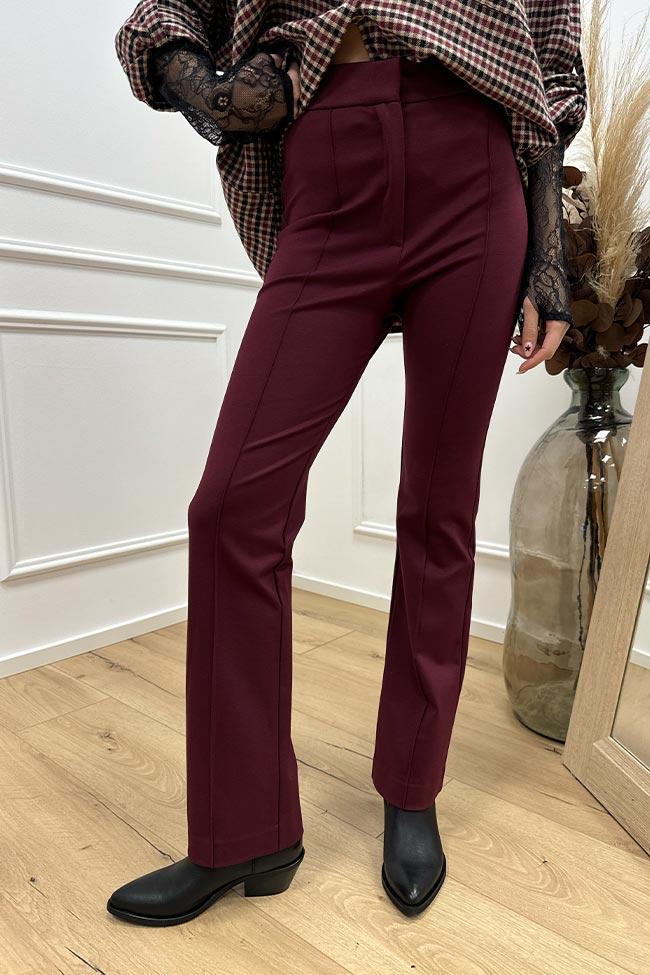 Pantaloni bordeaux slim fit in jersey HaveOne – Calibro Shop Market