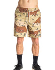 Pantaloncini beige camouflage