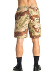 Pantaloncini beige camouflage