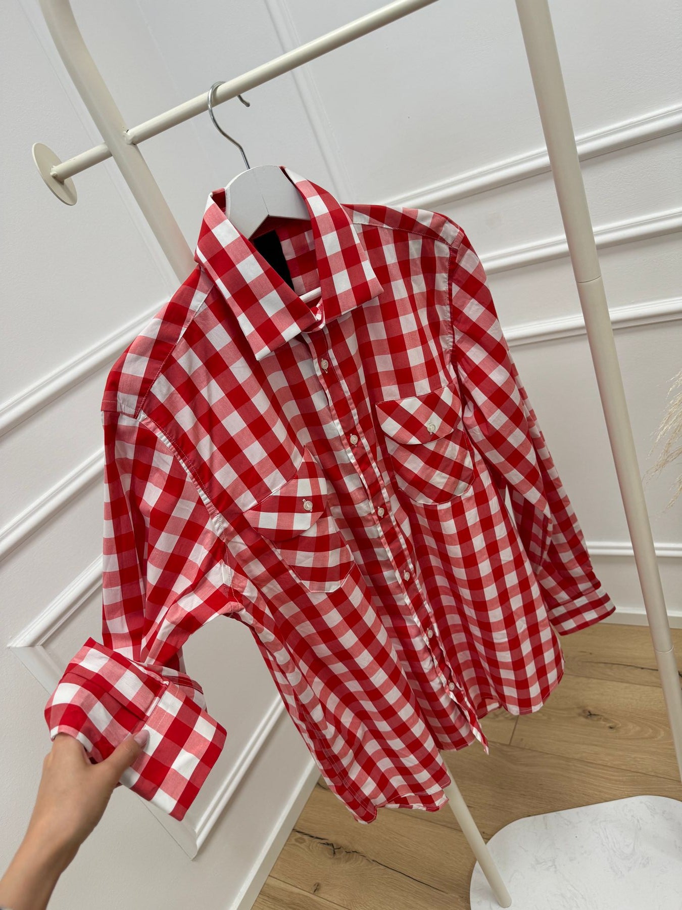 Camicia Da Lavoro CASAMODA A Quadri | Comfort Fit | Puro Cotone | Colletto Con Bottoni | Taglia 48
