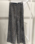 Pantaloni in ciniglia con paillettes