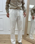 Pantaloni con elastico e lacci regolabili