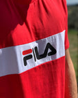 T shirt rossa con logo