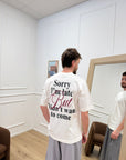 T-shirt latte "I'm Late" - Imperial