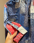 Camicia bandana tricolor slim