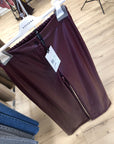Pantaloni in ecopelle neri con elastico - HaveOne