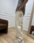 Jeans graffiti naturale con rotture - Imperial