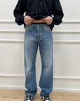 Jeans wide straight lavaggio vintage