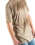 T-shirt fiammata beige