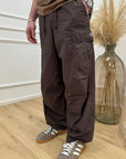 Pantaloni moro parachute cargo