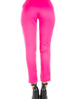 Pantaloni a sigaretta fucsia