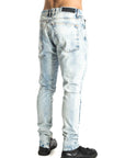 Jeans Biker chiari con zip Agostino