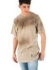 T-shirt fiammata beige