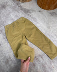 Pantaloni pistacchio in bombasina con tasche