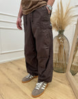 Pantaloni moro parachute cargo