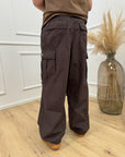 Pantaloni moro parachute cargo