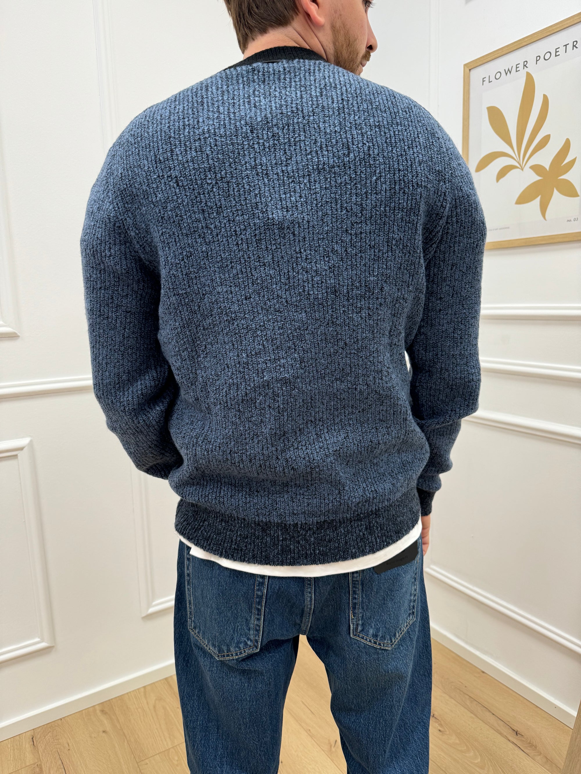 Maglione basic misto mohair