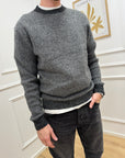 Maglione basic misto mohair