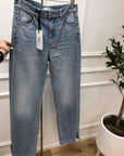 Jeans "Jodie" lavaggio chiaro con spacchi