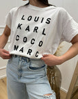 T shirt basic bianca "Louis"