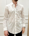 Camicia bianca "London" slim fit puro cotone