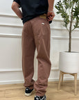 Pantaloni cognac fit morbido