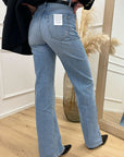 Jeans "Jodie" lavaggio chiaro con spacchi