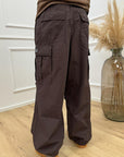 Pantaloni moro parachute cargo