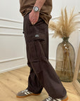 Pantaloni moro parachute cargo