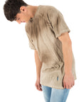 T-shirt fiammata beige