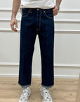 Jeans wide straight blu scuro