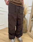 Pantaloni moro parachute cargo