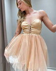 Vestito bustier Dora in tulle