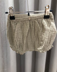 Pantaloncino panna con bottone in cocco