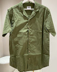 Camicia verde militare a manica corta