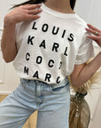 T shirt basic bianca "Louis"