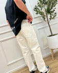 Jeans regular bianco straight '90s