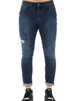 Jeans lavaggio scuro con patch